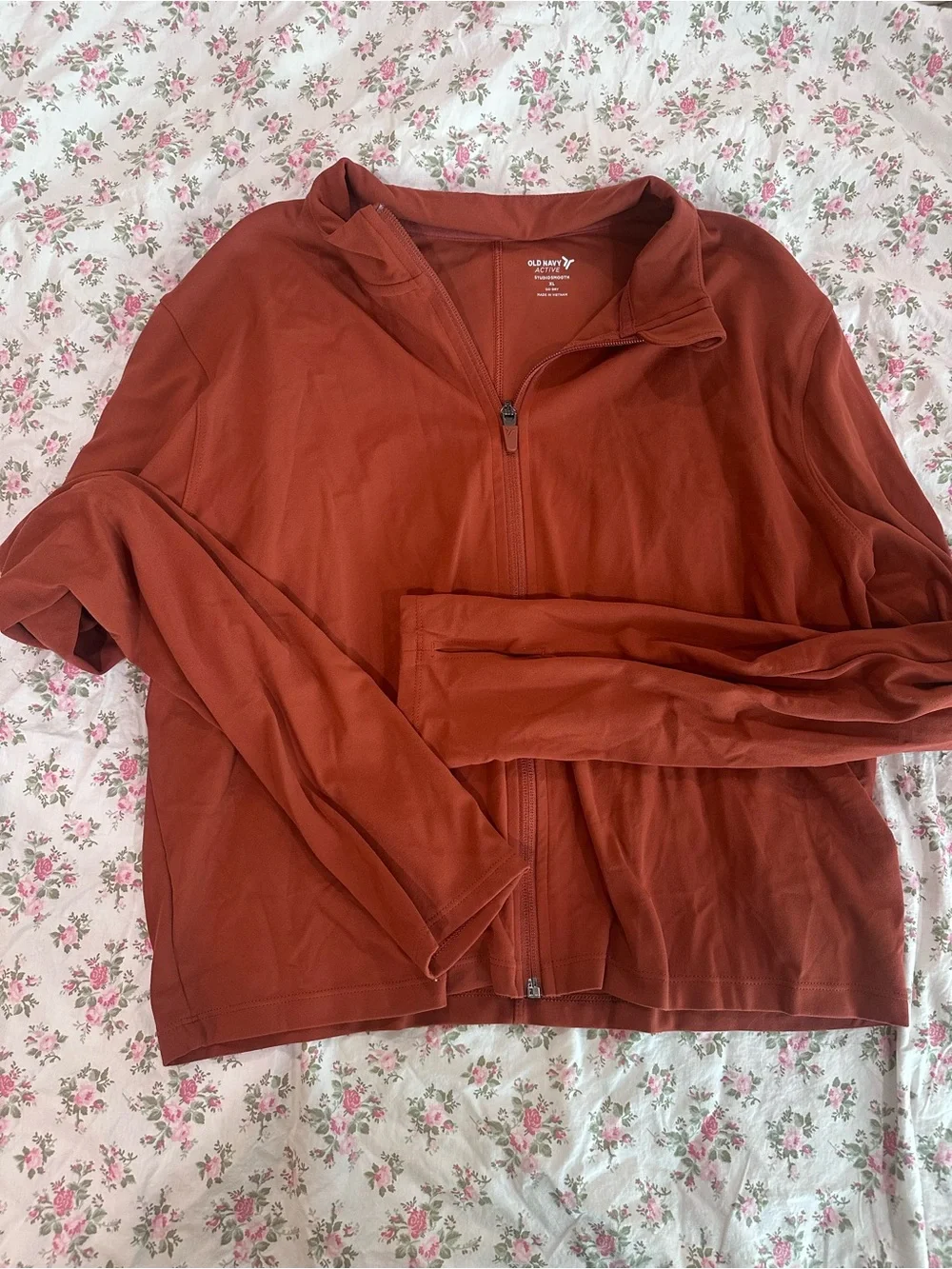 Women’s StudioSmooth Rust Athletic Skort and Zip Up Jacket Set Old Navy